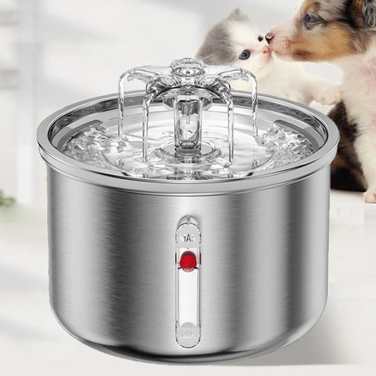 Stainless Steel Automatic Pet Cat Water Fountain with Sensor